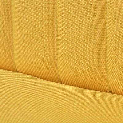 vidaXL sárga szövetkanapé 117 x 55,5 x 77 cm