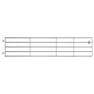 vidaXL 5-rudas ez&uuml;stsz&iacute;nű ac&eacute;l mezőgazdas&aacute;gi kapu (150-400) x 90 cm