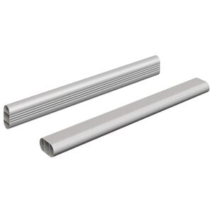 vidaXL Szekr&eacute;ny r&uacute;d 2 db Ez&uuml;st 264 x 15 x 29 mm Alum&iacute;nium &ouml;tv&ouml;zet