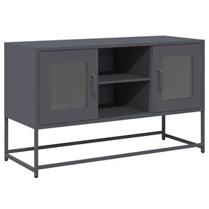vidaXL antracitsz&uuml;rke ac&eacute;l TV-szekr&eacute;ny 100,5x39x60,5 cm