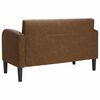 vidaXL barna műbőr loveseat kanap&eacute; 110 cm