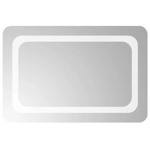 vidaXL LED-es f&uuml;rdőszobat&uuml;k&ouml;r 60x40 cm