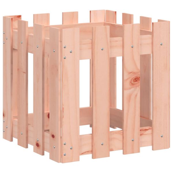 vidaXL t&ouml;m&ouml;r dugl&aacute;szfenyő n&ouml;v&eacute;nytart&oacute; l&eacute;ces kialak&iacute;t&aacute;ssal 40x40x40 cm