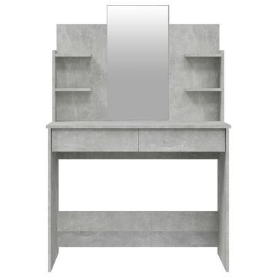 vidaXL betonszürke színű fésülködőasztal-szett 96 x 40 x 142 cm