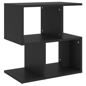 vidaXL fekete szerelt fa &eacute;jjeliszekr&eacute;ny 50 x 30 x 51,5 cm