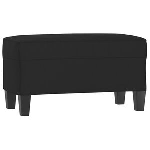vidaXL fekete mikrosz&aacute;las sz&ouml;vet pad 70 x 35 x 41 cm