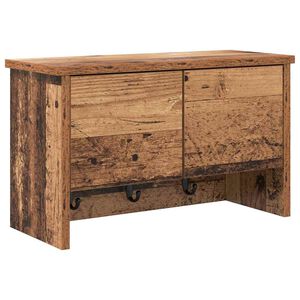 vidaXL Fali Kab&aacute;thorog polcokkal &Ouml;reg fa 50 x 20 x 30 cm Faanyag