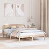 vidaXL &Aacute;gykeret fejt&aacute;ml&aacute;val Term&eacute;szetes 150 x 200 cm T&ouml;m&ouml;r fenyőfa