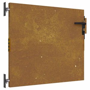 vidaXL corten ac&eacute;l kerti kapu 85 x 75 cm