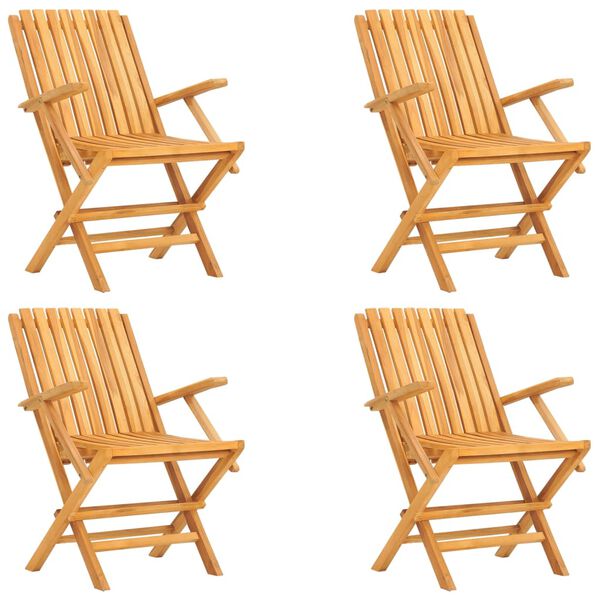 vidaXL 5 r&eacute;szes t&ouml;m&ouml;r t&iacute;kfa kerti &eacute;tkezőgarnit&uacute;ra