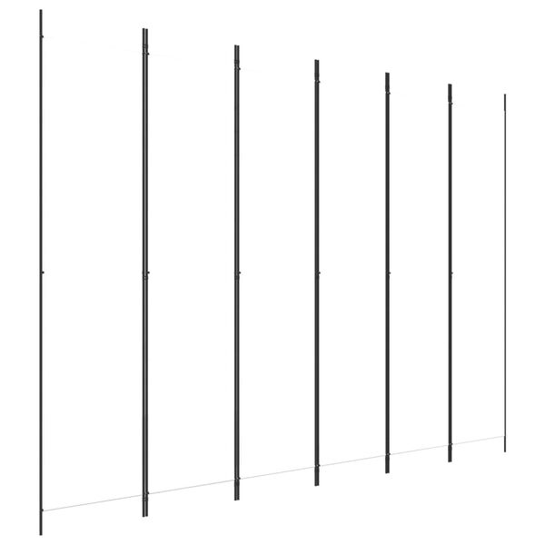 vidaXL 6 paneles fehér szövet térelválasztó 250 x 220 cm