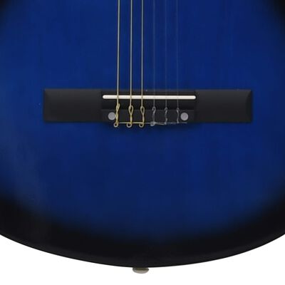 vidaXL kék árnyékos 6 húros klasszikus western cutaway gitár 38"