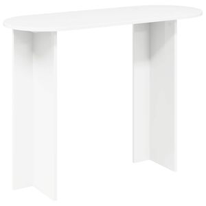 vidaXL Konzolasztal t&aacute;rol&oacute;val Feh&eacute;r 100 x 39,5 x 75 cm Szerelt Fa