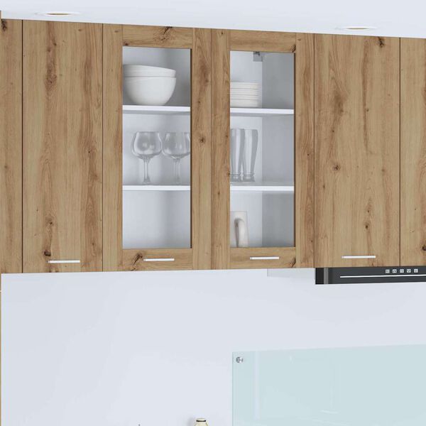 vidaXL F&uuml;ggő szekr&eacute;ny t&aacute;rol&oacute;val Artisan t&ouml;lgy 80 x 31 x 80 cm Faanyag