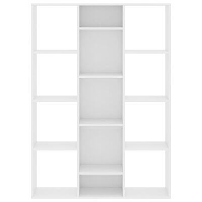 vidaXL fehér forgácslap térelválasztó/könyvszekrény 100 x 24 x 140 cm