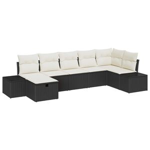 vidaXL Kanap&eacute; Szett p&aacute;rn&aacute;val 8 pcs polirattan
