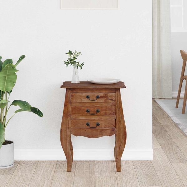 vidaXL T&aacute;rol&oacute;doboz 48 x 35 x 64 cm T&ouml;m&ouml;r Mahag&oacute;ni Fa