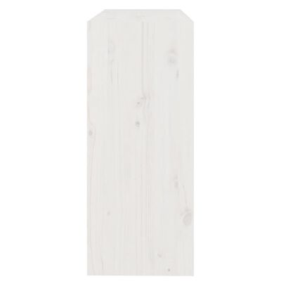 vidaXL fehér tömör fenyőfa könyvszekrény/térelválasztó 80x30x71,5 cm