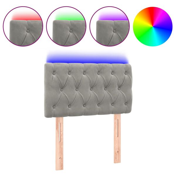 vidaXL vil&aacute;gossz&uuml;rke b&aacute;rsony LED-es fejt&aacute;mla 80x7x78/88 cm