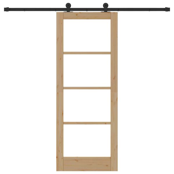 vidaXL Csúszó ajtó ORKDAL Természetes 78 x 202 cm