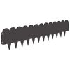 vidaXL Fűszeg&eacute;lyez&eacute;s 10 db 103 x 25 cm Ac&eacute;l Fekete