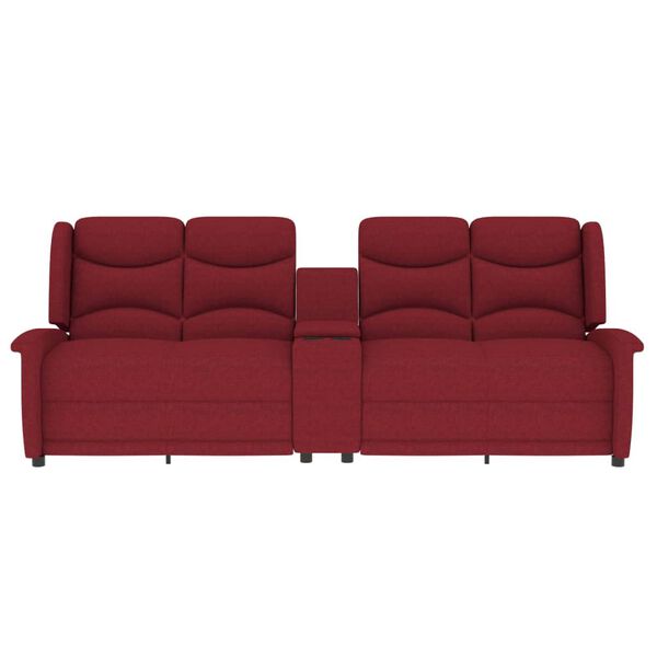 vidaXL 4 szem&eacute;lyes bord&oacute; d&ouml;nthető massz&aacute;zsfotel poh&aacute;rtart&oacute;val