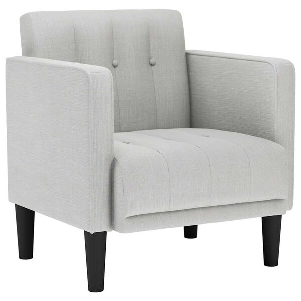 vidaXL felhősz&uuml;rke sz&ouml;vet kanap&eacute;sz&eacute;k karf&aacute;s sz&eacute;k 53 cm