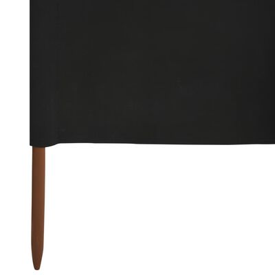 vidaXL fekete 5 paneles szövet szélfogó 600 x 160 cm