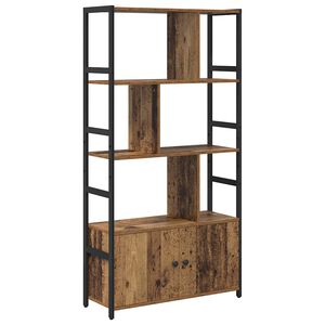 vidaXL K&ouml;nyvespolc 80 x 30 x 155,5 cm Szerelt Fa R&eacute;gi fa