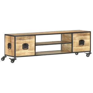 vidaXL t&ouml;m&ouml;r mang&oacute;fa TV-szekr&eacute;ny 130 x 30 x 39 cm