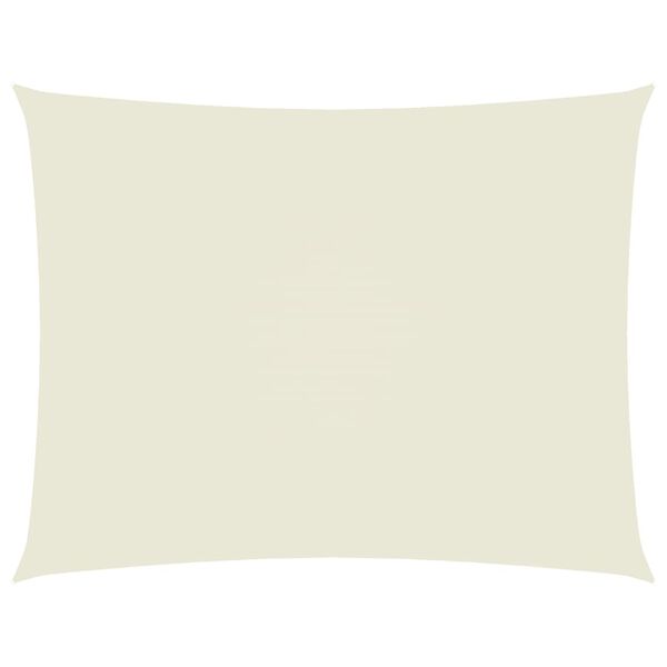 vidaXL krémszínű téglalap alakú oxford-szövet napvitorla 2,5x4 m