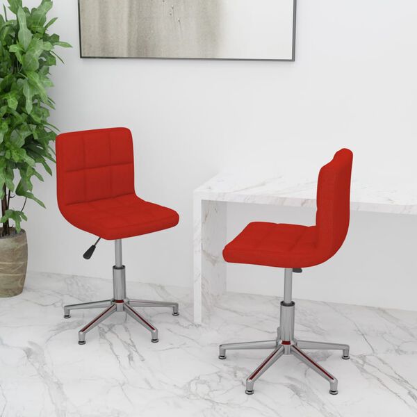 vidaXL 2 db bord&oacute; műbőr forg&oacute; &eacute;tkezősz&eacute;k