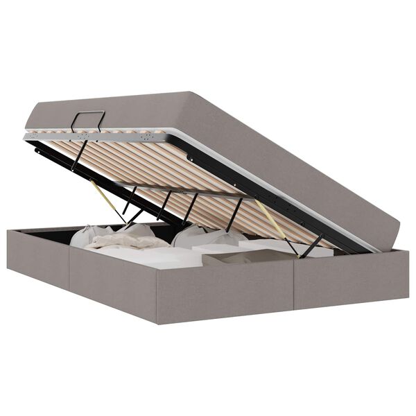 vidaXL &Aacute;gy t&aacute;rol&oacute;val &eacute;s matraccal T&oacute;psz&iacute;nű 140 x 200 cm Poli&eacute;szter