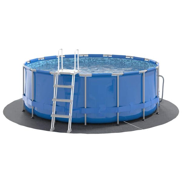 vidaXL vil&aacute;gossz&uuml;rke poli&eacute;szter geotext&iacute;lia medenceal&aacute;t&eacute;t &Oslash; 244 cm