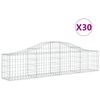 vidaXL 30 db &iacute;ves horganyzott vas gabion kos&aacute;r 200x30x40/60 cm