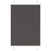 vidaXL plisz&iacute;rozott redőny fekete 100x100 cm sz&ouml;vetsz&eacute;less&eacute;g 99,4 cm