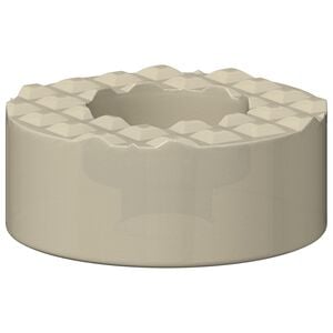 vidaXL Sz&eacute;k l&aacute;b padl&oacute; v&eacute;dők 2 db &Aacute;tl&aacute;tsz&oacute; &Oslash; 15 x 16 mm PVC