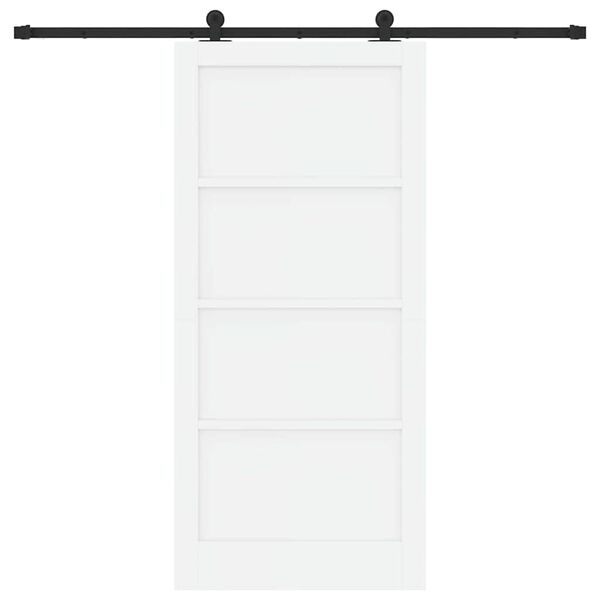 vidaXL Cs&uacute;sz&oacute; ajt&oacute; ORKDAL Feh&eacute;r 93 x 202 cm T&ouml;m&ouml;r fenyőfa