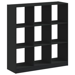 vidaXL fekete szerelt fa k&ouml;nyvszekr&eacute;ny 102 x 32 x 108 cm