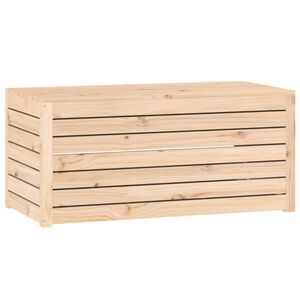 vidaXL t&ouml;m&ouml;r fenyőfa kerti l&aacute;da 101 x 50,5 x 46,5 cm