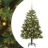 vidaXL Műanyag Hajtogat&oacute;s Kar&aacute;csonyfa Toj&aacute;sokkal Z&ouml;ld 120 cm