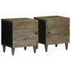 vidaXL 2 db vil&aacute;gossz&uuml;rke t&ouml;m&ouml;r mang&oacute;fa &eacute;jjeliszekr&eacute;ny 40 x 33 x 46 cm