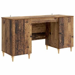 vidaXL Asztal Antik Fa 142,5 x 50 x 75 cm Szerelt Fa