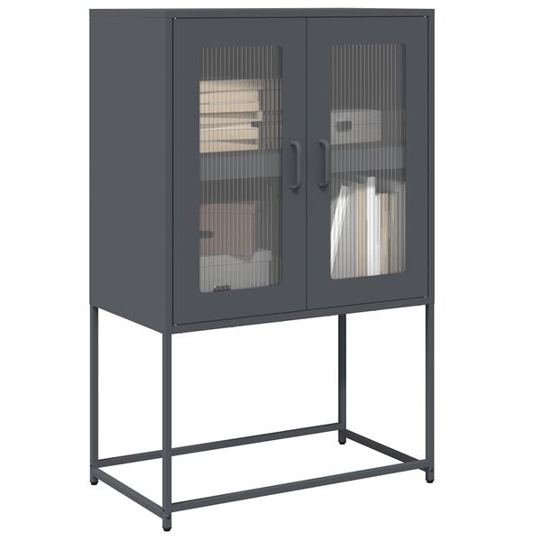 vidaXL Highboard antracit 68x39x107 cm Ac&eacute;l