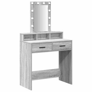 vidaXL &Ouml;lt&ouml;zk&ouml;dőasztal Sz&uuml;rke 79 x 41 x 140 cm Szerelt Fa