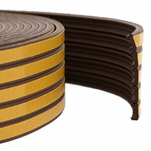 vidaXL &Ouml;ntapad&oacute; ablak t&ouml;m&iacute;t&eacute;s Barna 15 x 8 mm 12 m EPDM hab