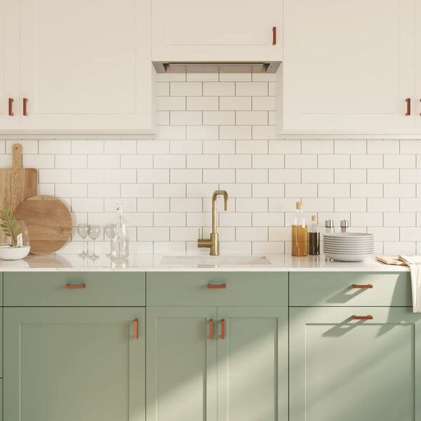 vidaXL 10 db bronz rozsdamentes acél szekrényfogantyú 64 mm