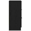 vidaXL Fekete tölgy szekrény Musta tammi 30 x 30 x 70 cm Faanyag