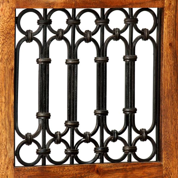 vidaXL 7 r&eacute;szes t&ouml;m&ouml;r ak&aacute;cfa &eacute;tkezőasztal garnit&uacute;ra