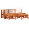 vidaXL Kerti lounge szett 5 pcs Viaszbarna T&ouml;m&ouml;r fenyő